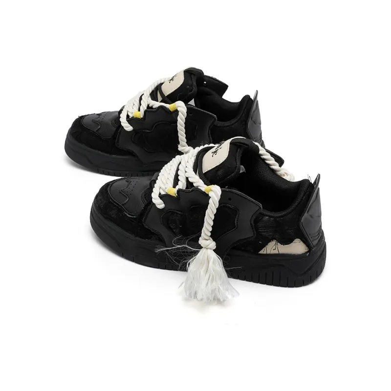 OHJC Slip-Resistant Cushioning Wear-Resistant Lightweight Breathable Low-Top Skateboard Shoes Unisex-17