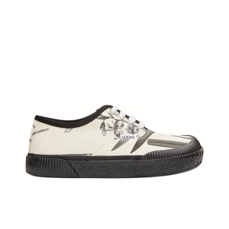LOEWE Women's Terra Vulca Lace-Up Sneaker Wide 'Printed Floral'-1