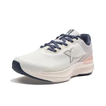 XTEP Cushioning Rebound Low Top Running Shoes Women's Beige Blue