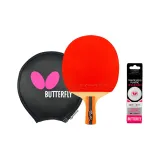Penhold Grip+3 Balls+Racket Bag