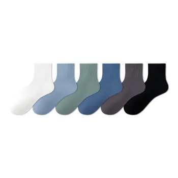MIIOW Mid-Calf Socks Men's 6 Pack