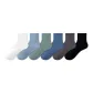 [Combo 1]Black+Dark Gray+Dark Blue+Pine Green+Light Blue+White