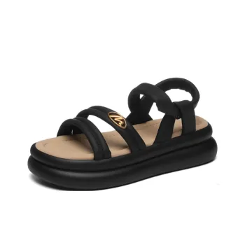Golden Silk Rabbit Strap Sandals Women's