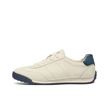 BELLE Anti-Slip And Wear-Resistant Lightweight Low-Top Casual Shoes Men's White Blue