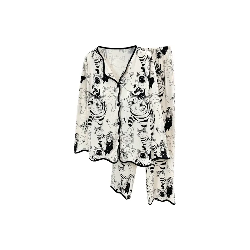 Sleeping Beauty Pajama Set Women's Black-0