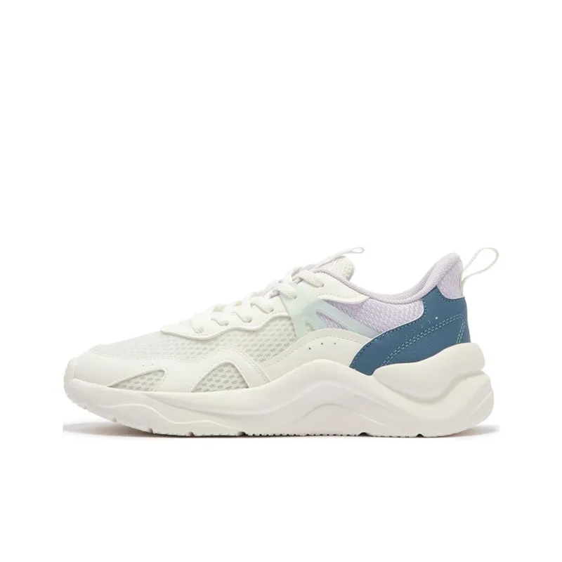 361° Cushioning Slip Resistant Low Top Running Shoes Women's White Purple-0