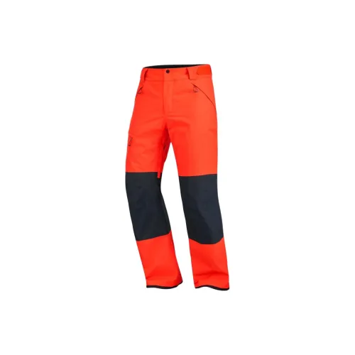 SALOMON TRANSFER PUFF Ski Pants Men Tomato Color