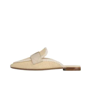 LOUIS VUITTON Capri Slip Resistant Closed Toe Slippers Women's Beige
