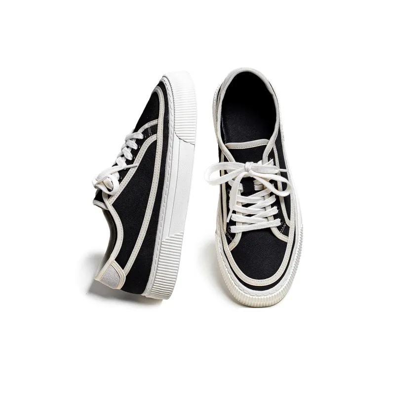 Rummaden Anti-Slip Wear-Resistant Lightweight Breathable Low-Top Canvas Shoes Men's-3
