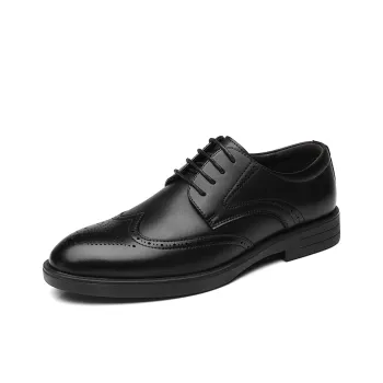 Mulinsen Dress Shoes Men Low Top Black, Purple