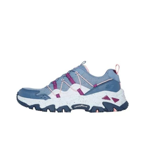 Skechers D'LITES Anti Slip Wear Resistant Low Top Hiking Trekking Shoes Women's Gray Blue