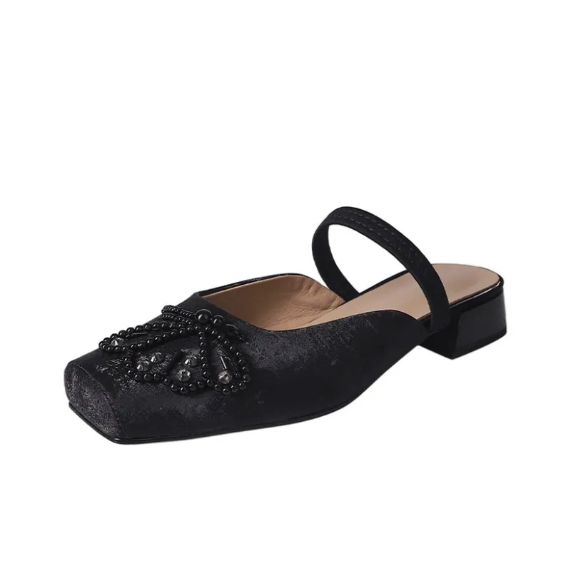 Echo&yolo Abrasion Resistant Wrap toe Slippers Women's-0