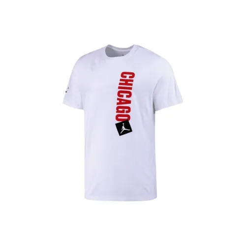 Jordan X NBA Chicago Bulls T-Shirts Men White