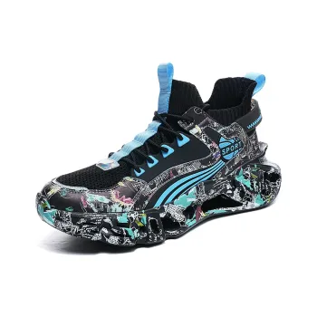 TONYBEAR Cushioned Wear-Resistant Lightweight Height Increasing Low-Top Running Shoes Men's