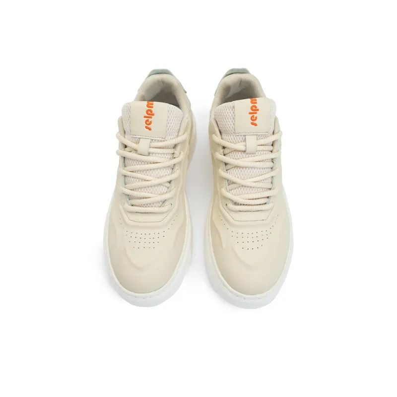 Seattle Palm Anti Slip Wear Resistant Low Top Skateboard Shoes Unisex Beige-4