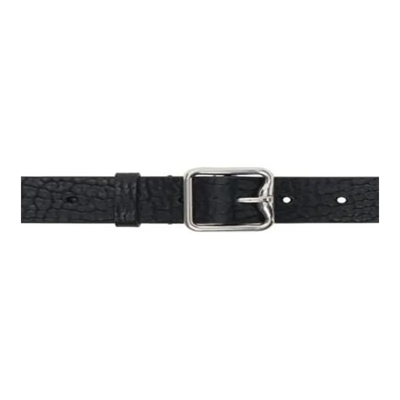 Burberry Pin Buckle Closure Calfskin Hardware Leather Belts Women's Black Width: 3CM-2