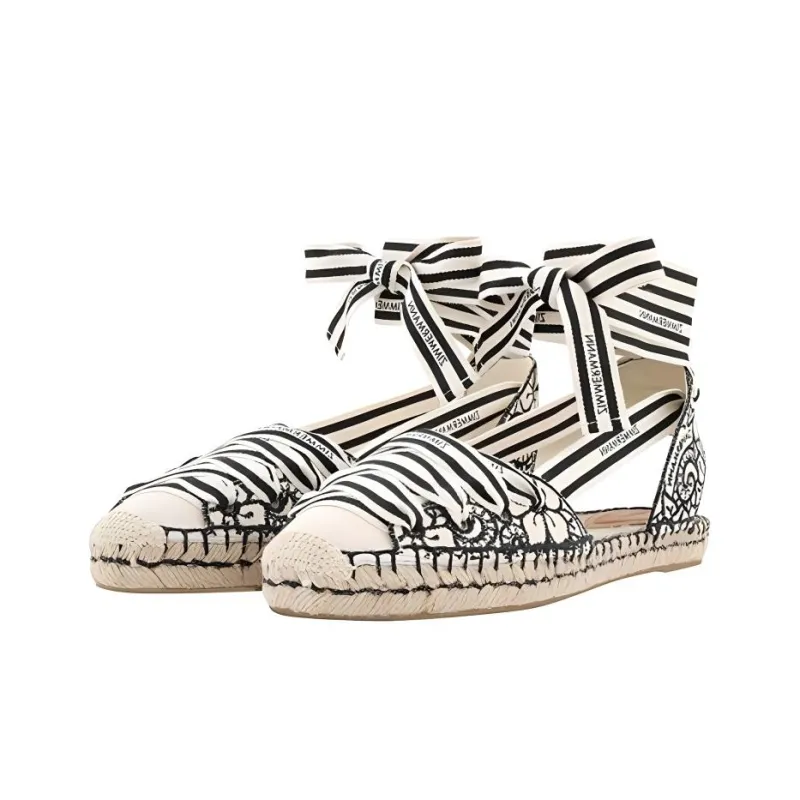 Zimmermann Espadrilles Women's Black White-2