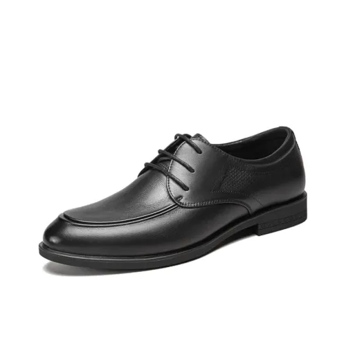 YEARCON Dress Shoes Men Low-Top Black