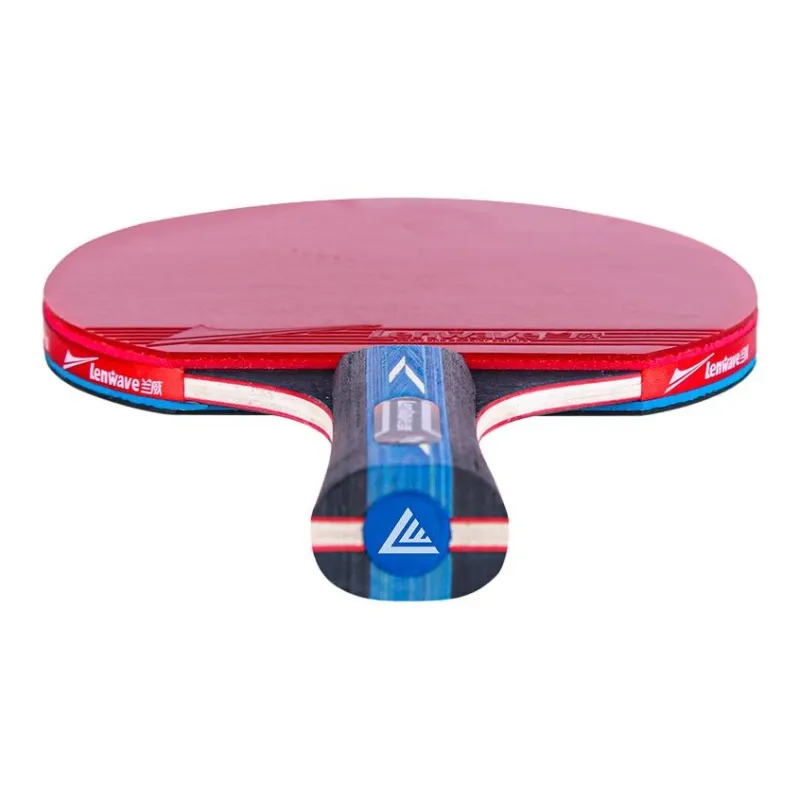LENWAVE Ping Pong Paddles Unisex All Wood Red/Black-8