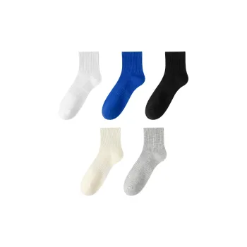 MIIOW Mid Calf Socks Unisex 5 Pack