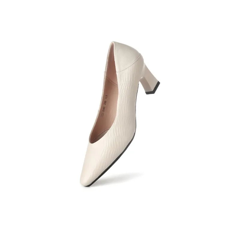 QUICHESHOES Chunky Heel High Heels 5.5cm Women's-1