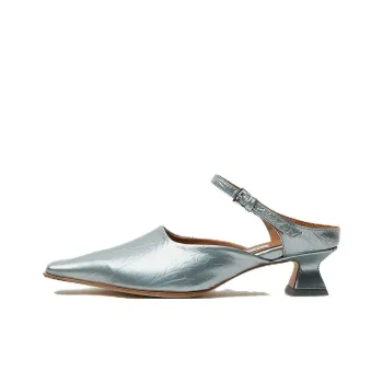 MIISTA Slip-Resistant Wrap-toe Slippers Women's Blue