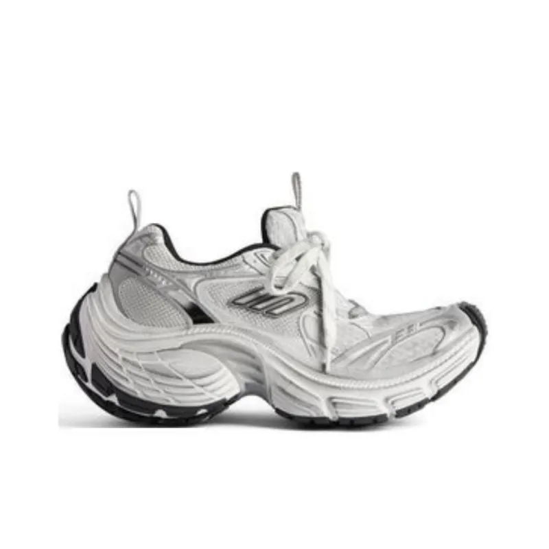 Balenciaga 10XL Height Increasing Low-Top Chunky Sneakers Men's Gray Showpiece-1