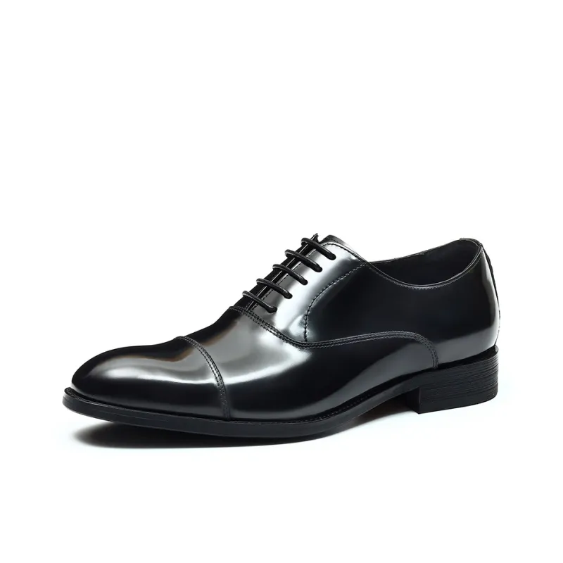 ASTON M.JAZZ Dress Shoes Men Low Top Black/Brown-4