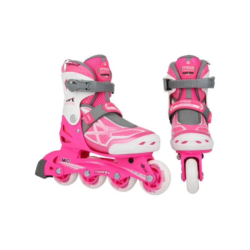 Michael Inline Skates Kids' Size Adjustable Pink-2