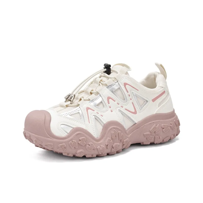 La Chapelle Non-slip Lightweight Low-Top Chunky Sneakers Women's-5