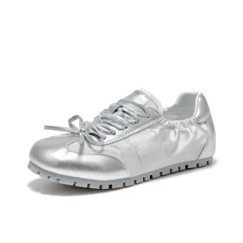 HUANAI Casual Shoes Women's Low Top Silver/Pink