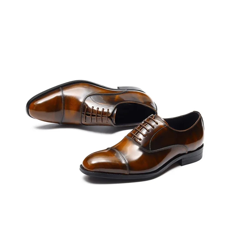 ASTON M.JAZZ Dress Shoes Men Low Top Black/Brown-2