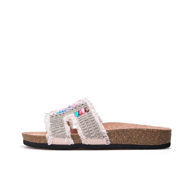 Joy&Mario Slip Resistant Slide Slippers Women's-14
