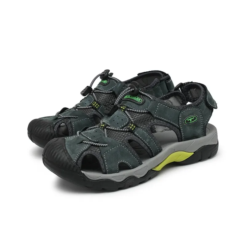 G.N.SHIJIA River Trekking Shoes Men Gray Blue/Earth Yellow-4