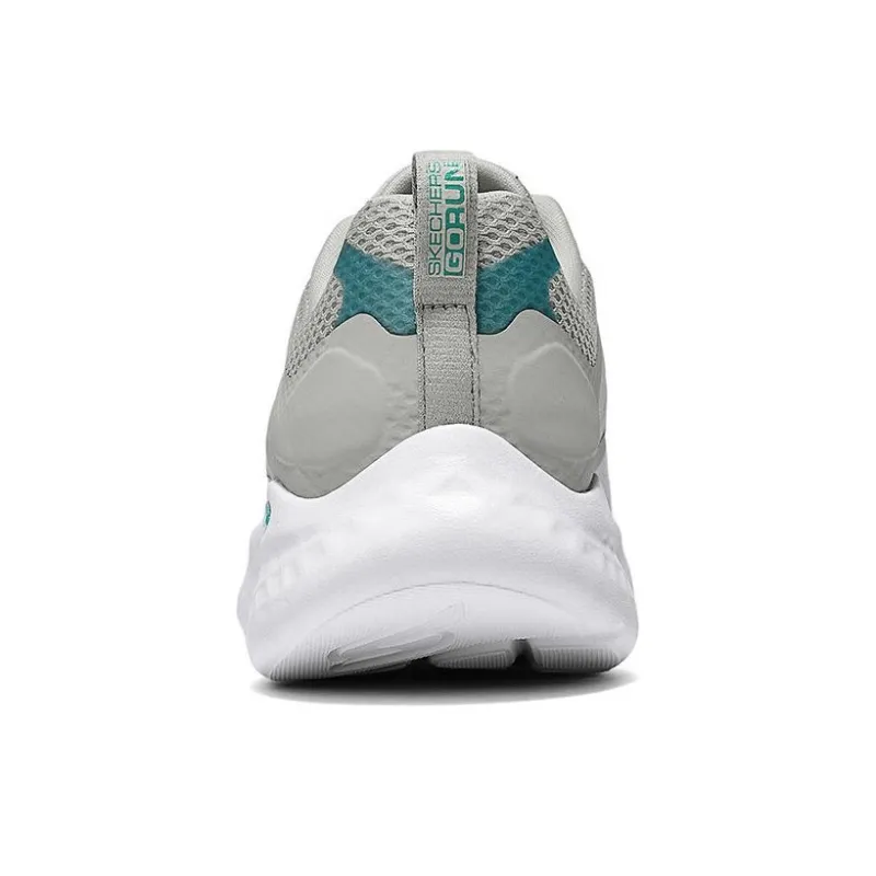 Skechers Cushioning Breathable Low Top Casual Running Shoes Women's Gray Green-4