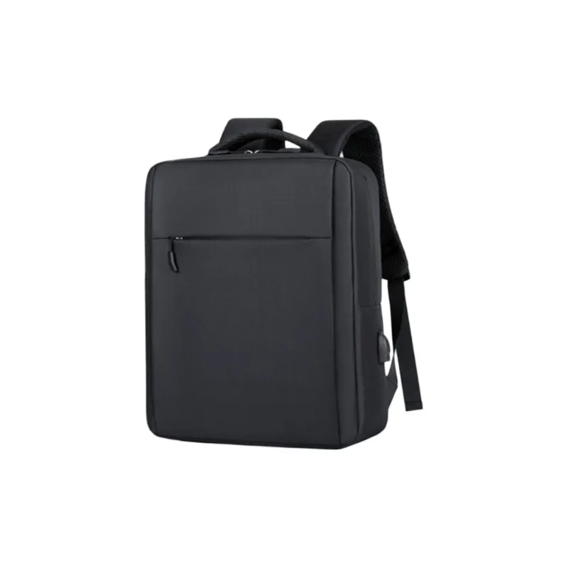BRINCH Oxford Backpack Men's Black/Dark Gray/Light Gray-1