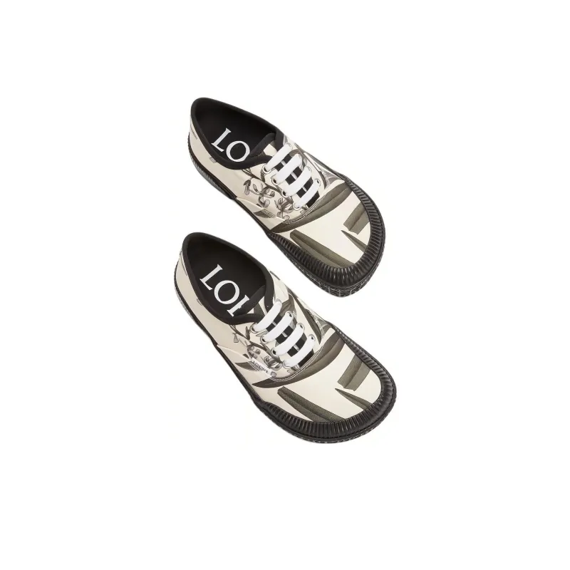 LOEWE Women's Terra Vulca Lace-Up Sneaker Wide 'Printed Floral'-3