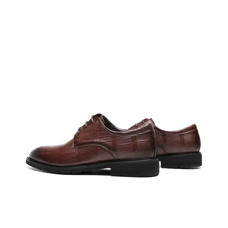 RED DRAGONFLY Height Increasing Leather Shoes Men's-27