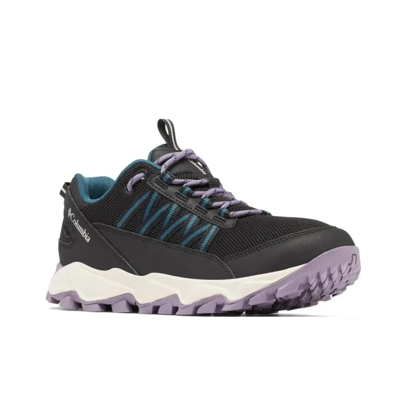 Columbia Anti Slip Wear Resistant Breathable Support Low Top Trekking Shoes Women's Black Purple-2