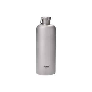 Primitive Outdoor Water Equipment Outdoor Water Bottle 0.6L Camping Pure Titanium 20*6.9cm