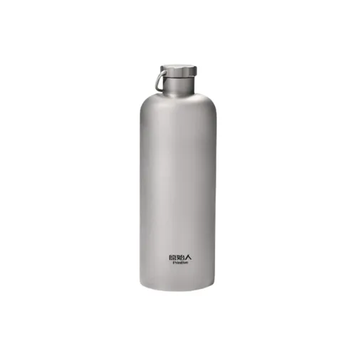 Primitive Outdoor Water Equipment Outdoor Water Bottle 0.6L Camping Pure Titanium 20*6.9cm