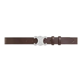 CELINE Large Triomphe Belt In Vintage Calfskin