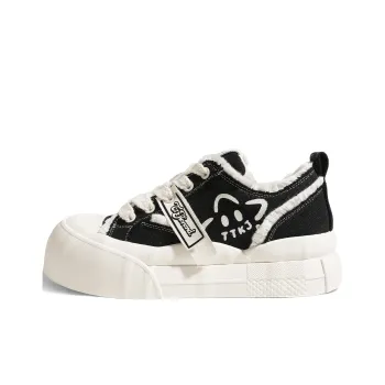 TTKJ Height Increasing Abrasion Resistant Slip Resistant Low Top Skateboard Shoes Women's