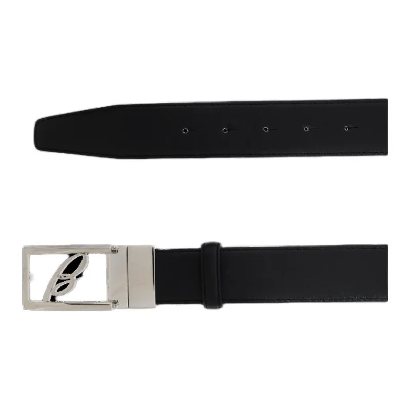 Brioni Leather Logo Plaque Belt-2