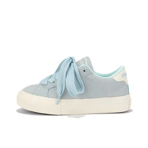 Binya Skateboard Shoes Women's Low-Top Glacier Blue