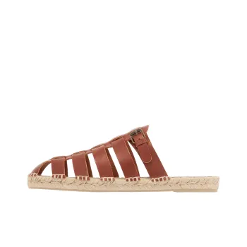 Castaner x ANCIENT GREEK SANDALS Slip-Resistant Wrap-toe Slippers Men's Brown