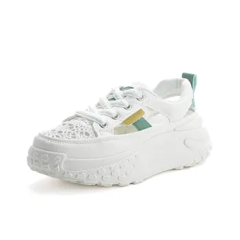 REIHUNG Low-Top Casual Shoes Women's Khaki