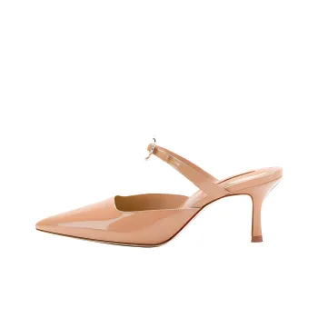 Larroude Wrap toe Slippers Women's Umber