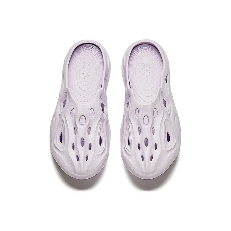 Anta Wrap toe Slippers Women's Purple-2