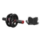 [Abrasion-Resistant Hand Combination]Dual Wheel Abdominal Roller+Fitness Glove